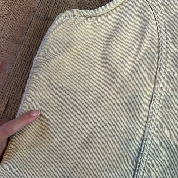 Wrangler vintage tan and cream corduroy button down vest women's large - Picture 2 of 7